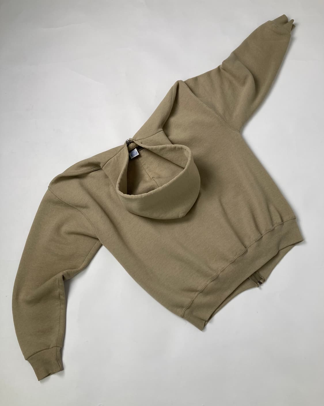 90s Russell Zip Up Hoodie (beige) 상품이미지2