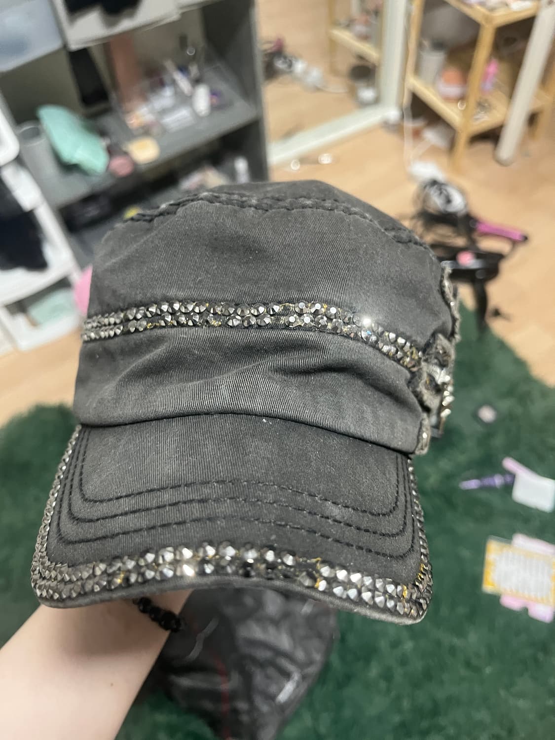 펑크 큐빅 캡모자 빈티지 상품이미지3