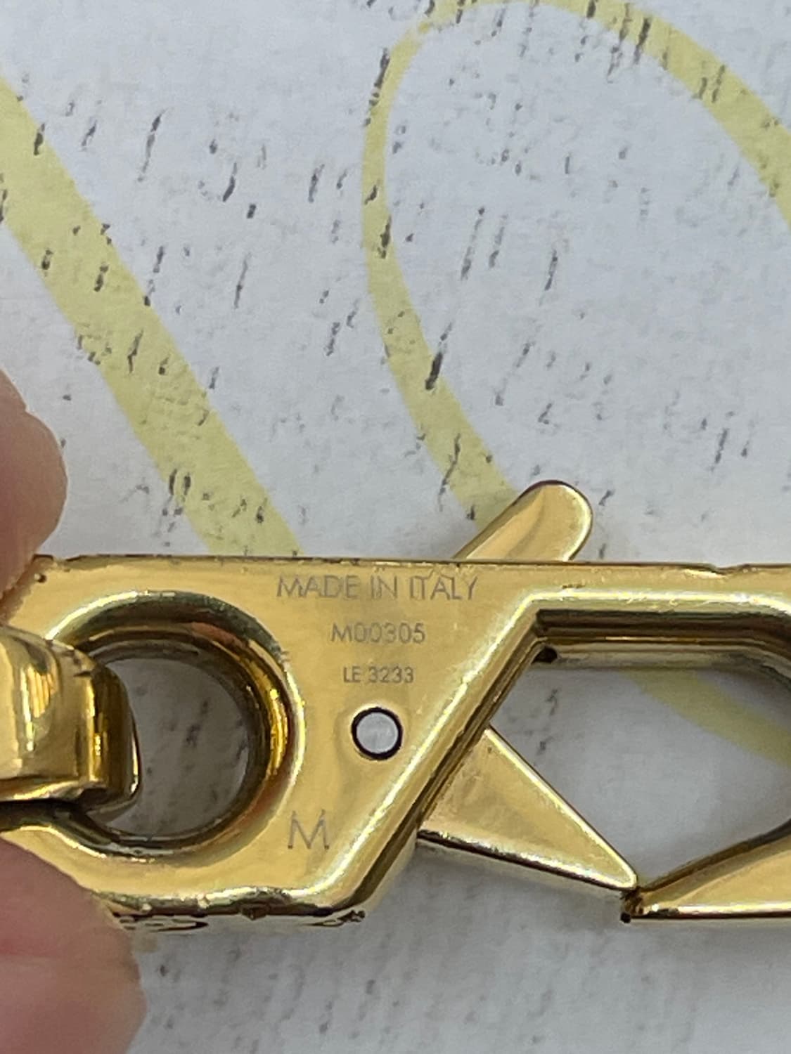 루이비통 체인링크 팔찌 M 금장 상품이미지3