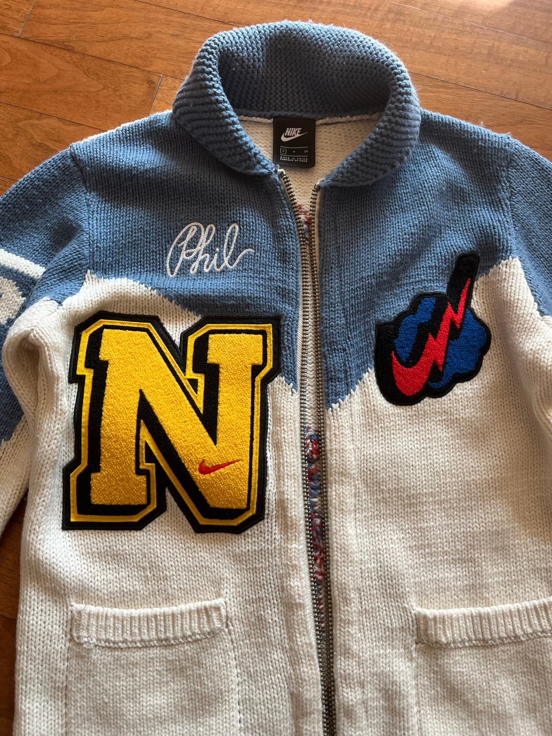 나이키 필나이트 프로 클럽 바시티 스웨터 자켓 상품이미지2