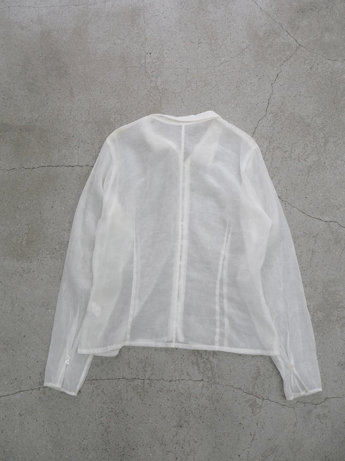90's HIROKO KOSHINO see thorugh shirt  상품이미지6