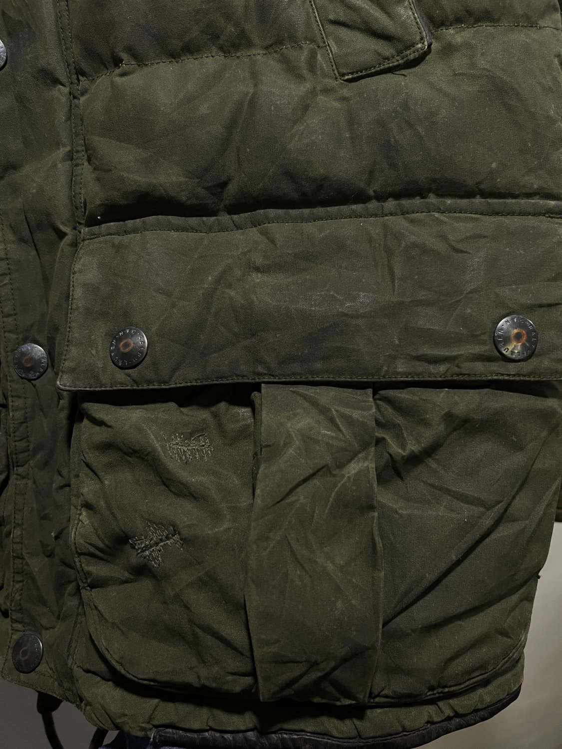 [S]폴로 랄프로렌 빈티지 왁스 페이딩 다운 자켓 상품이미지5