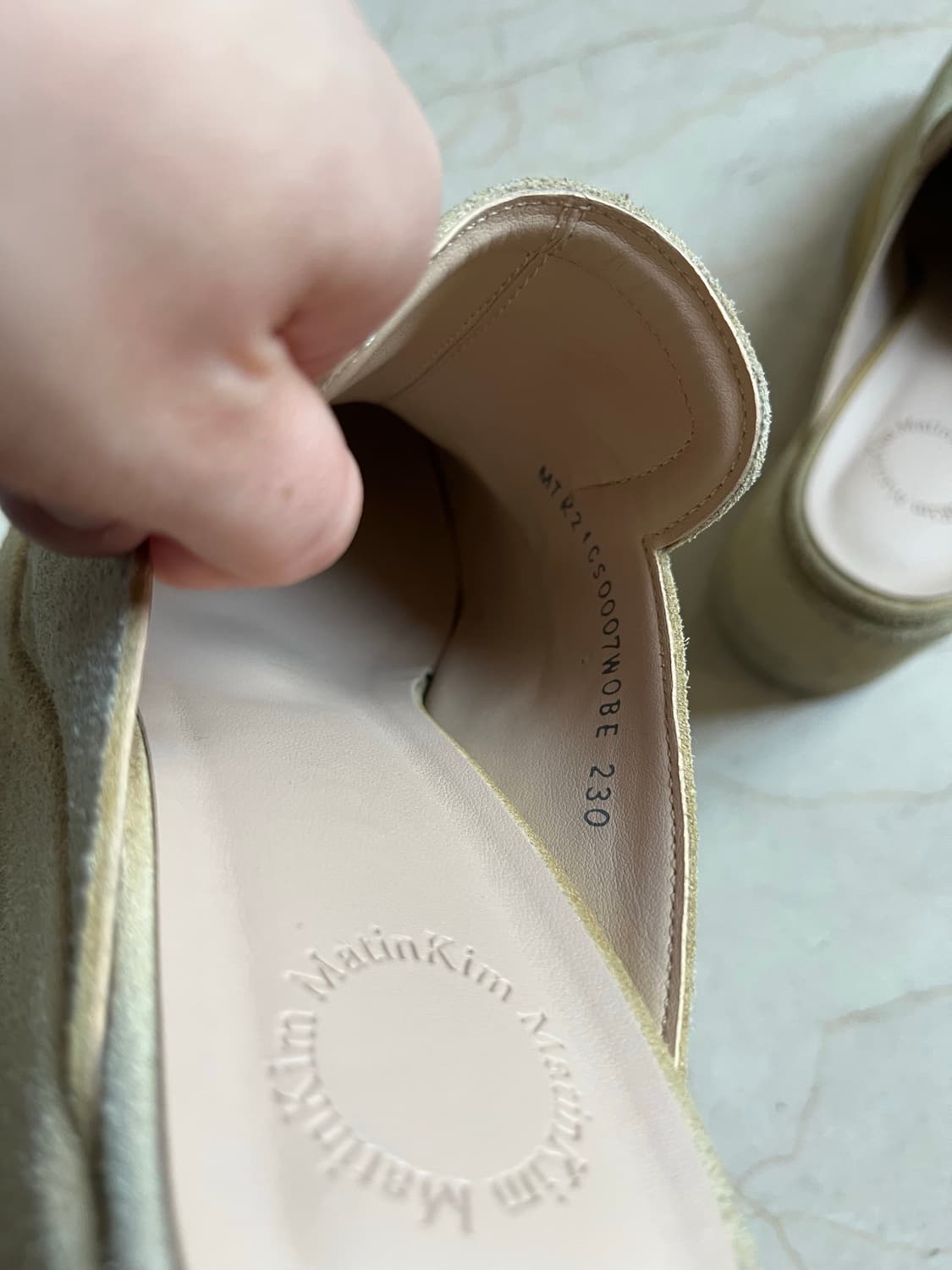 마뗑킴 통굽 뮬(베이지/230) 상품이미지8