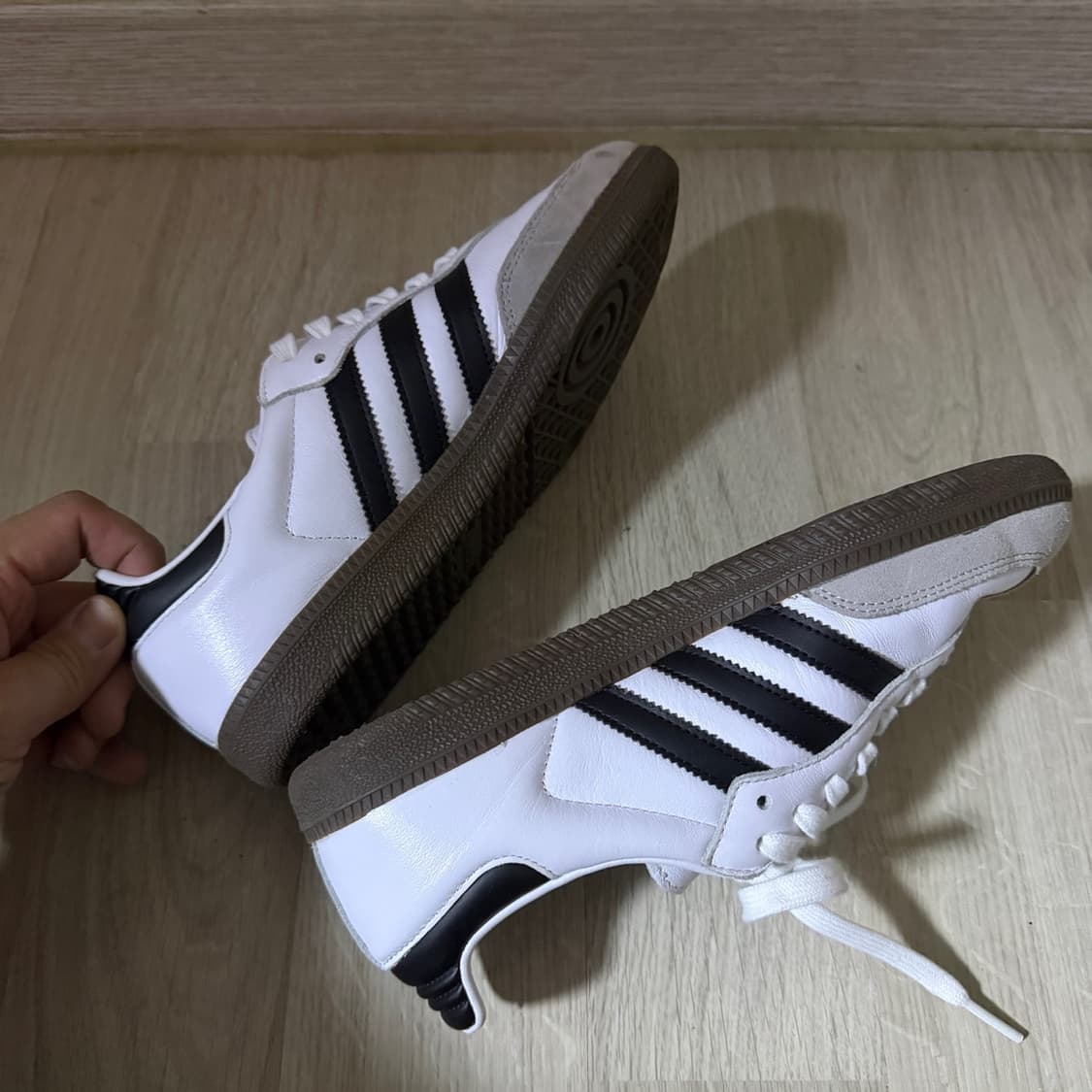 아디다스 쌈바 흰검 240-245 상품이미지4
