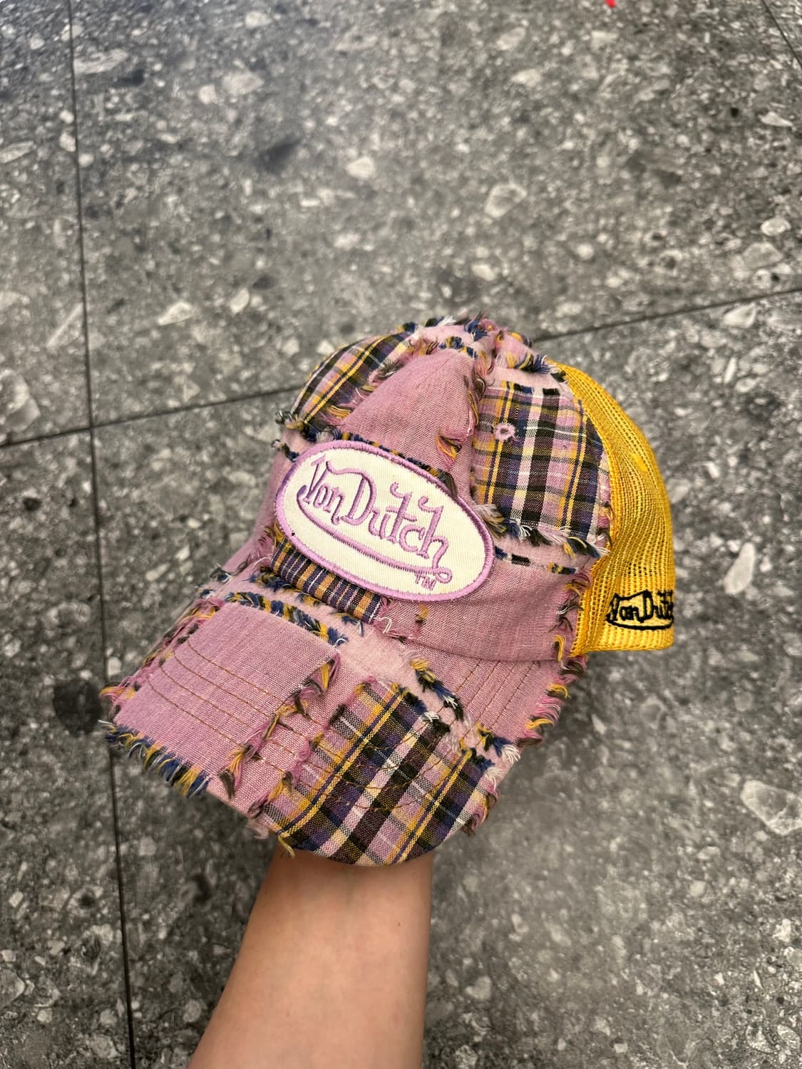 본더치 빈티지 체커 메쉬캡 처분  상품이미지1
