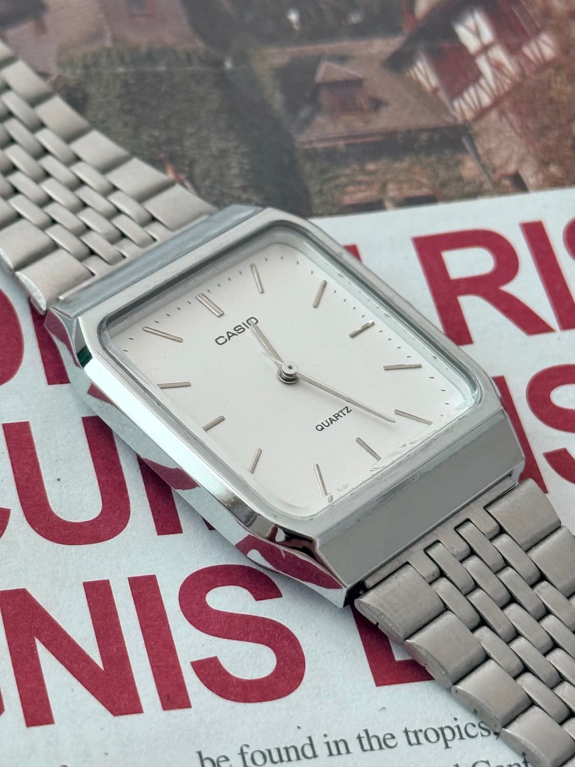 Casio 카시오 쿼츠 스퀘어 1980-1990 상품이미지5