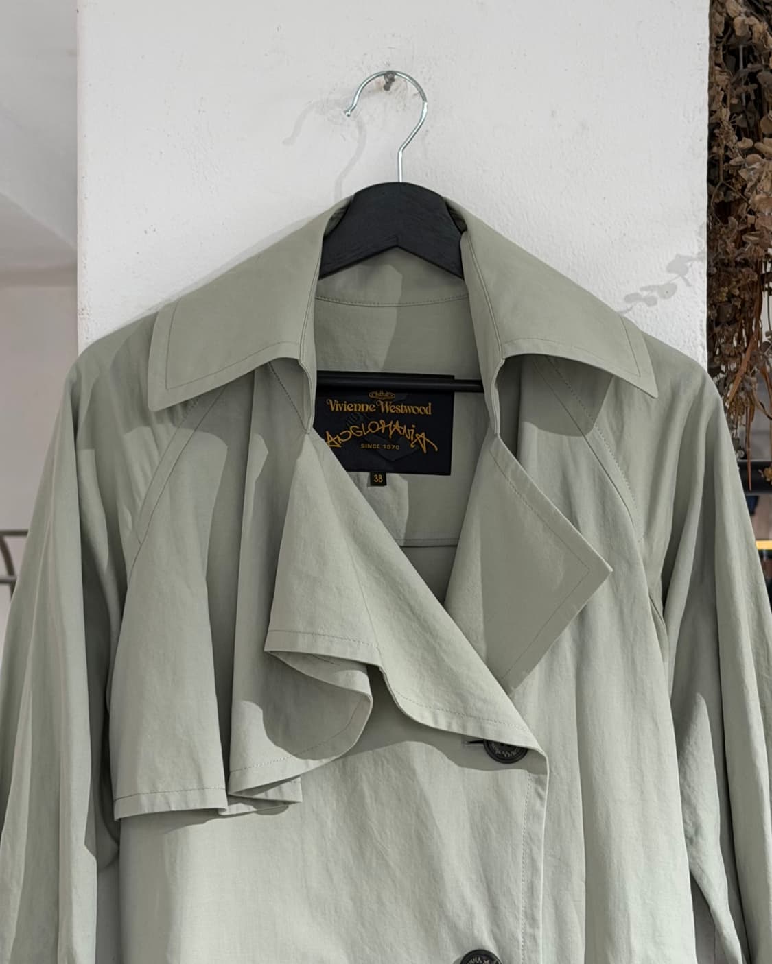 비비안웨스트우드 그린 싱글 트렌치코트  상품이미지4