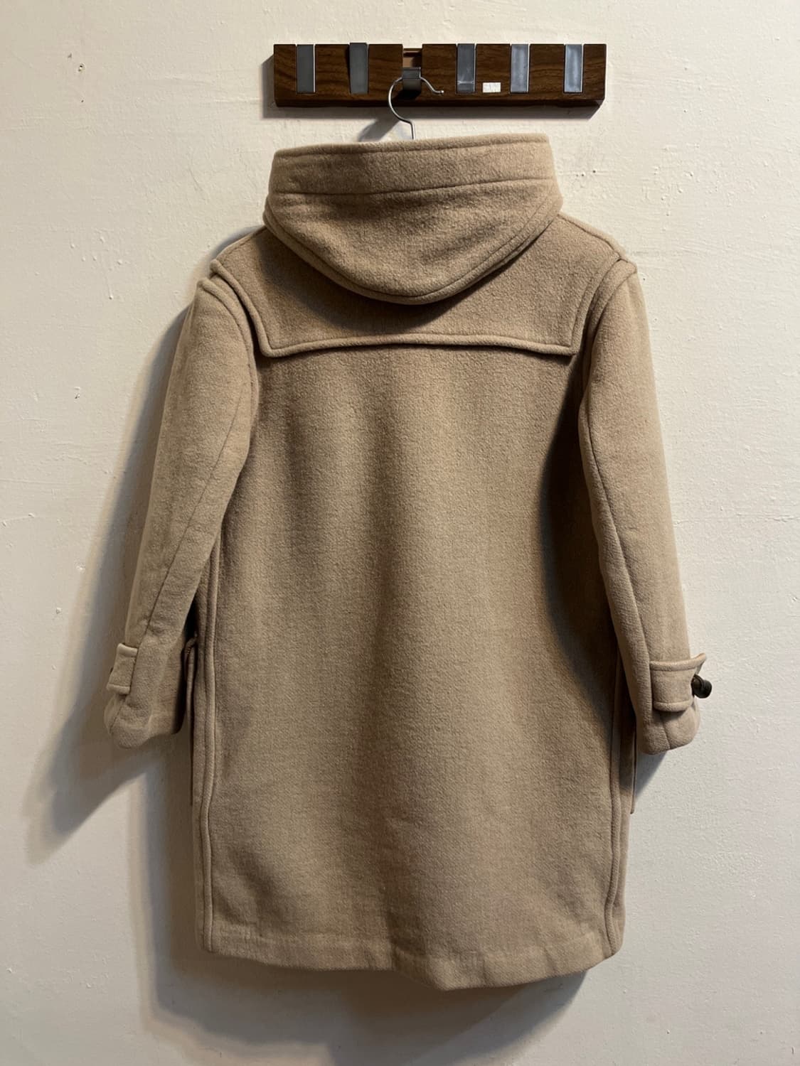 버버리 베이지 울 더플 코트 상품이미지4