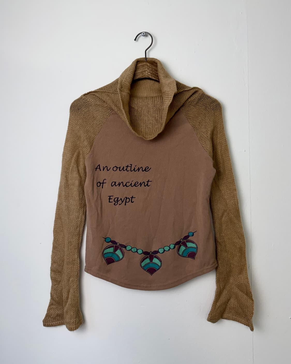 JPN 니트 믹스드 탑 상품이미지1