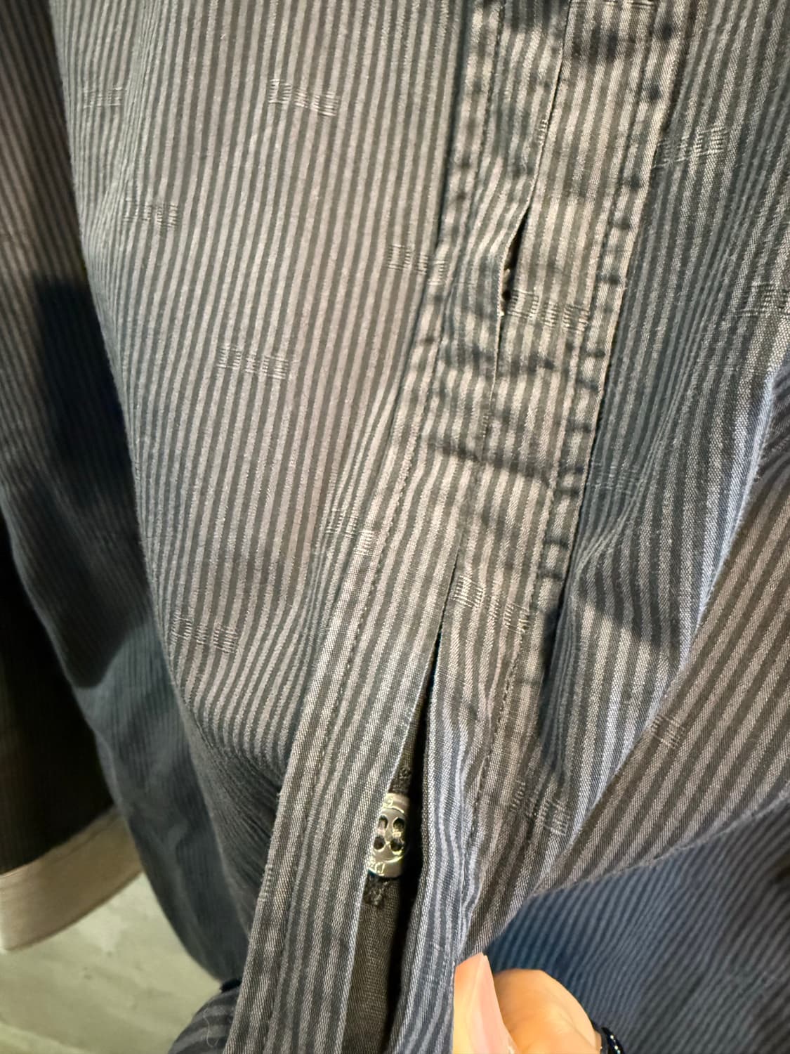 54 돌체앤가바나 D&G 스트라이프 배색 카라 셔츠 차콜 상품이미지7