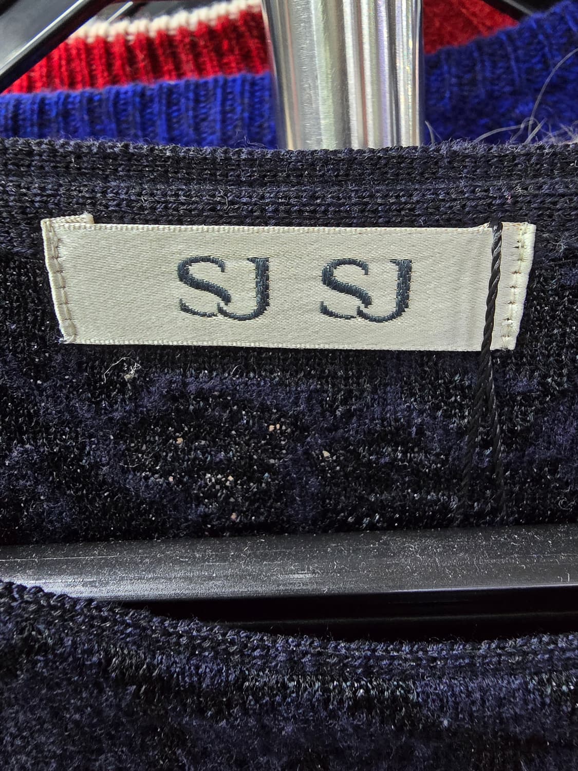 SJSJ 네이비 패턴 플레어 니트 (1315) 상품이미지3