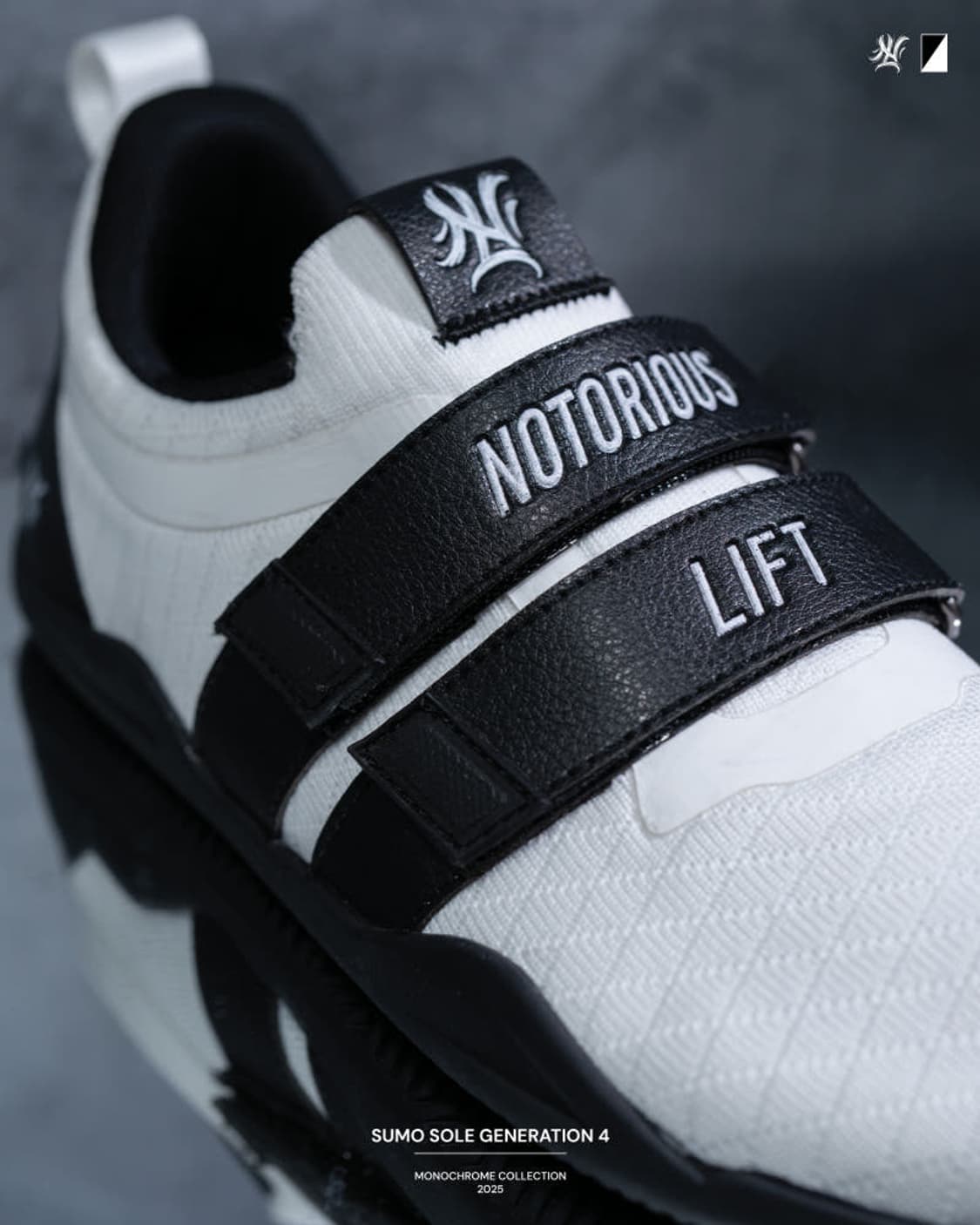 [새상품] 노토리우스 리프트 스모솔 젠4 모노크롬 45사이즈 헬스화 리프 상품이미지4