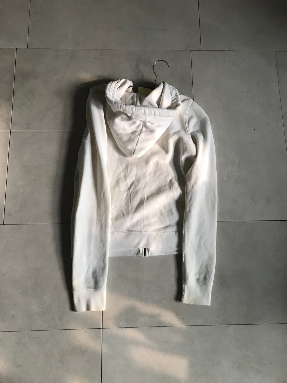 아베크롬비 화이트 슬림핏 후드집업 상품이미지9