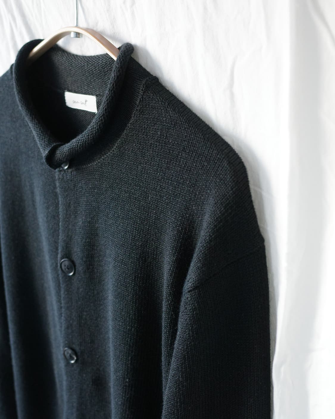 Seasalt 씨쏠트 루프 헴 가디건 블랙 3size 새상품 상품이미지4