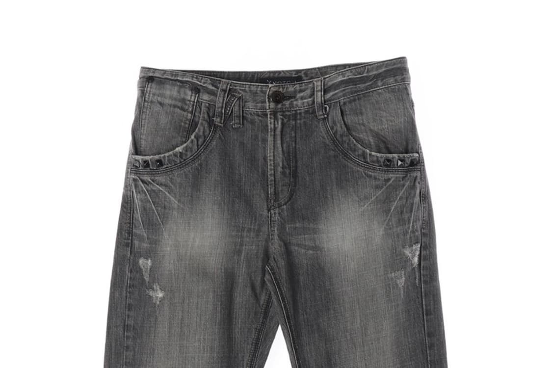 NOTON 그레이 워싱 세미 부츠컷 데님 팬츠 L 상품이미지3