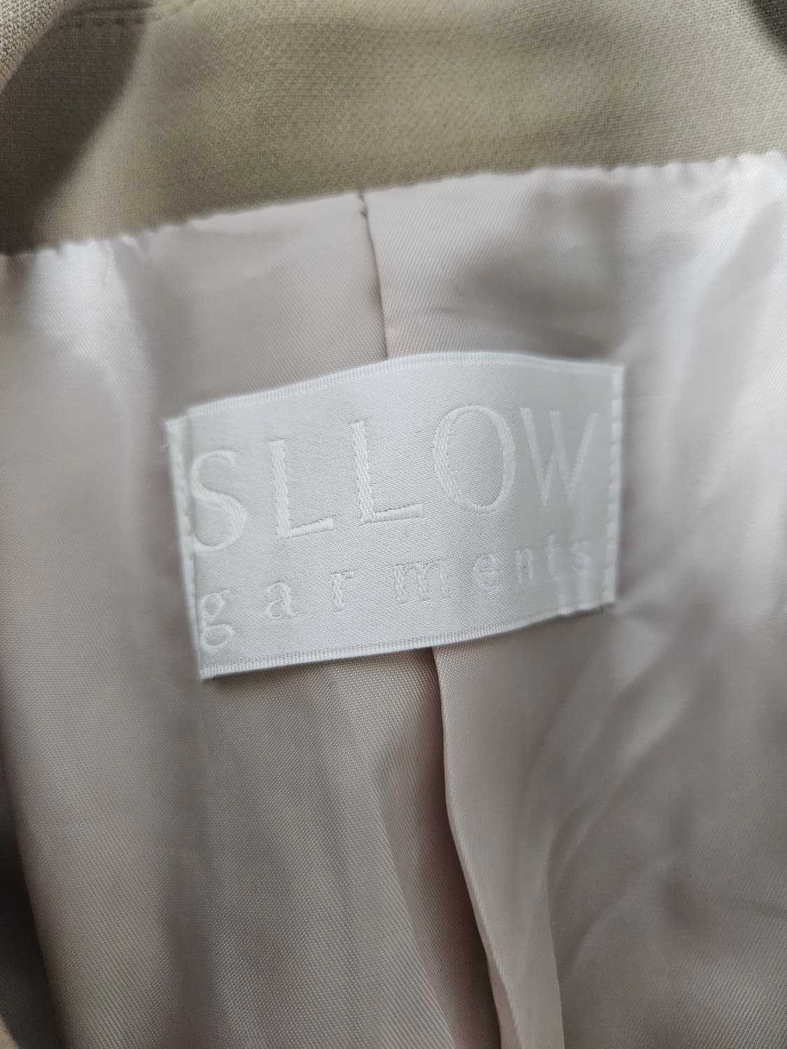 슬로우가먼츠 베이지 더블코트 F 상품이미지3