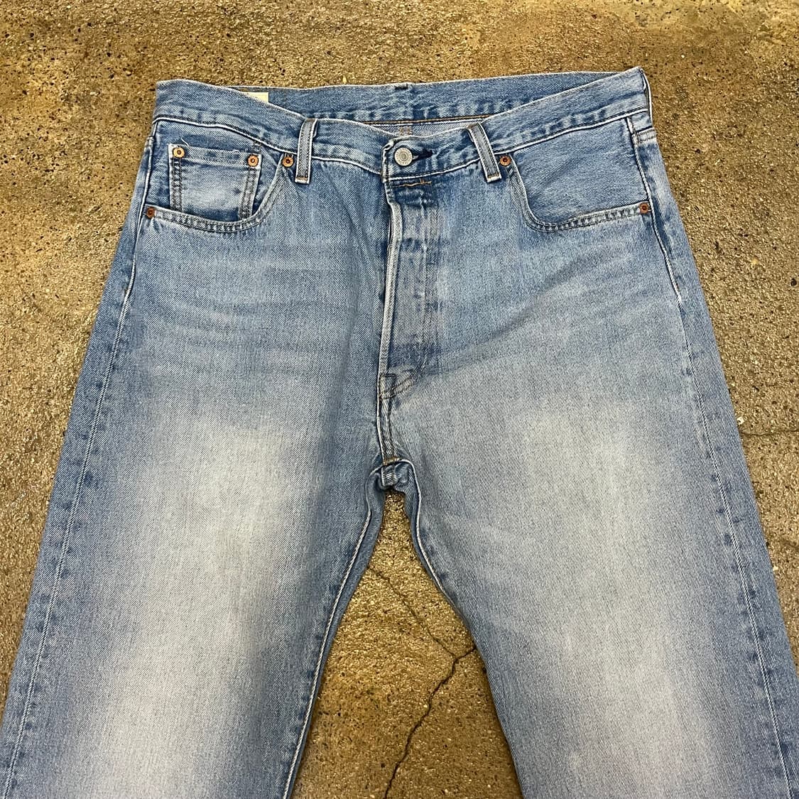 미국 빈티지 리바이스 프리미엄 501 93 연청 데님 팬츠 상품이미지3