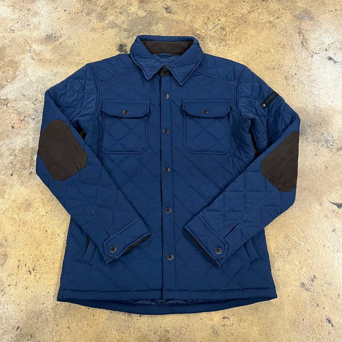 [정품/M] 노스페이스 네이비 퀼팅 자켓 패치 포인트 b17 상품이미지2