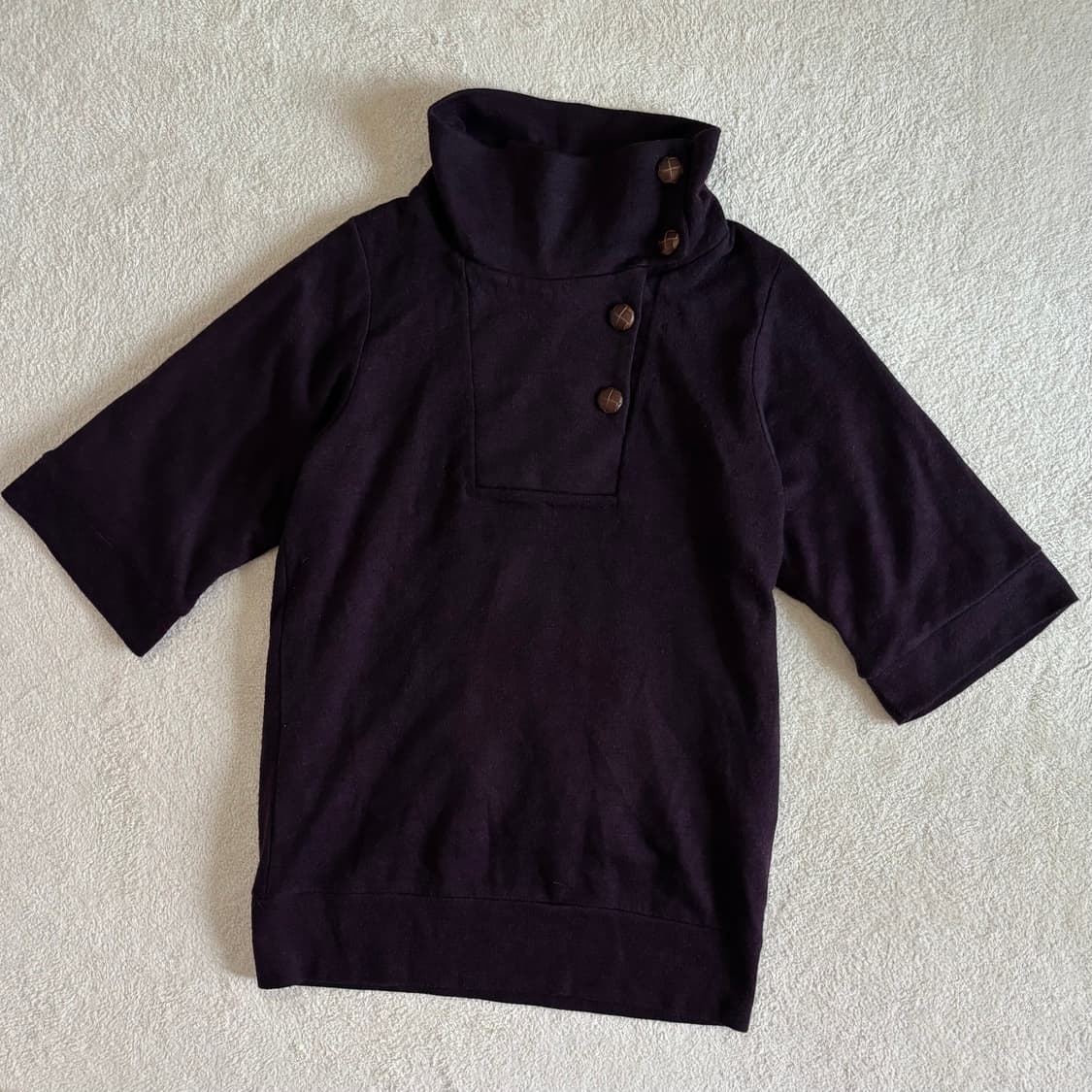 일본빈티지 자색고구마 퍼플 롱 탑 상품이미지2