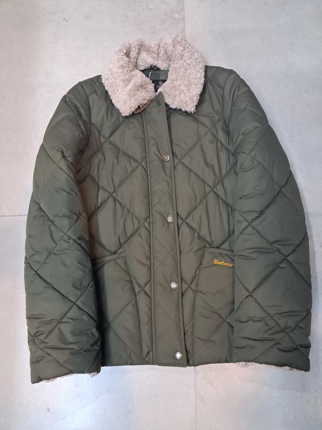 바버 퀼팅 자켓 카키 상품이미지1