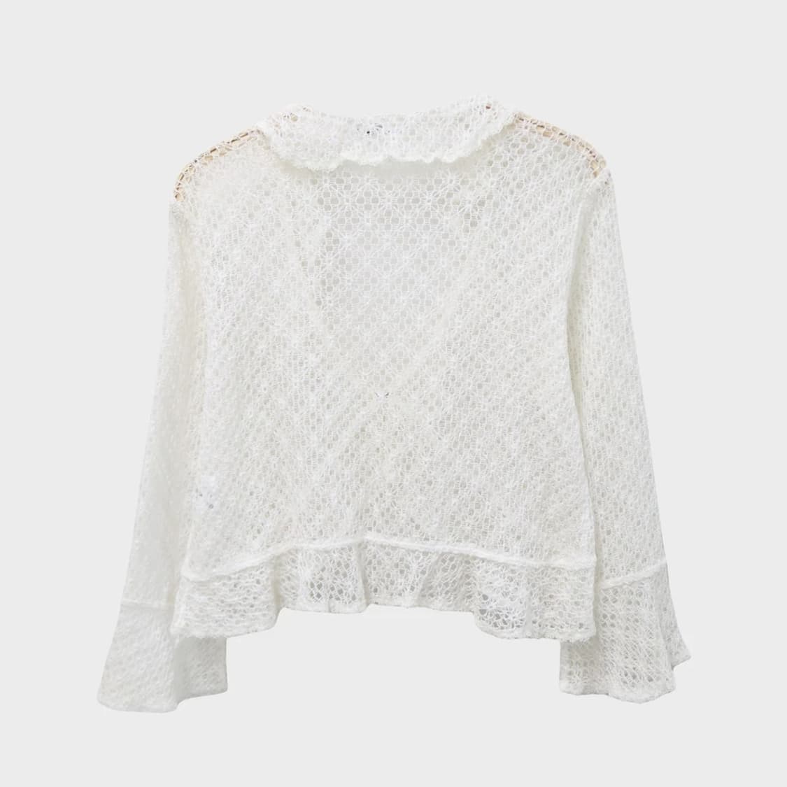 꾸레쥬 프릴 레이스 가디건 66115 상품이미지2