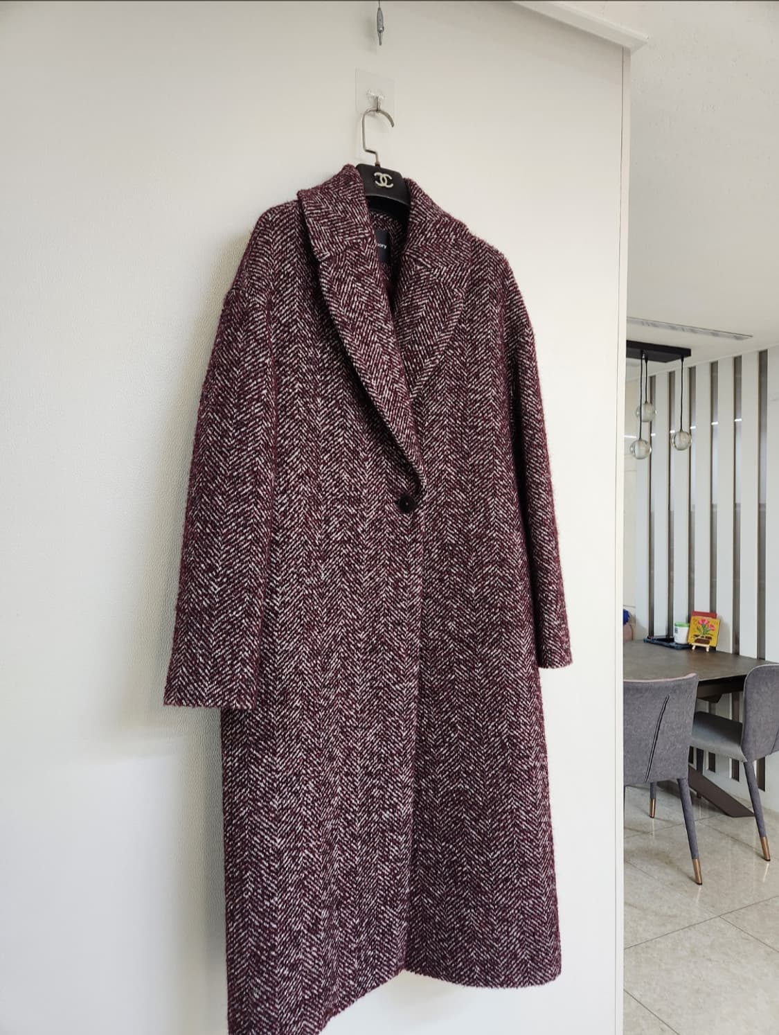 띠어리 멀티 트윌 보카시 울블렌드 코트 P사이즈 상품이미지4