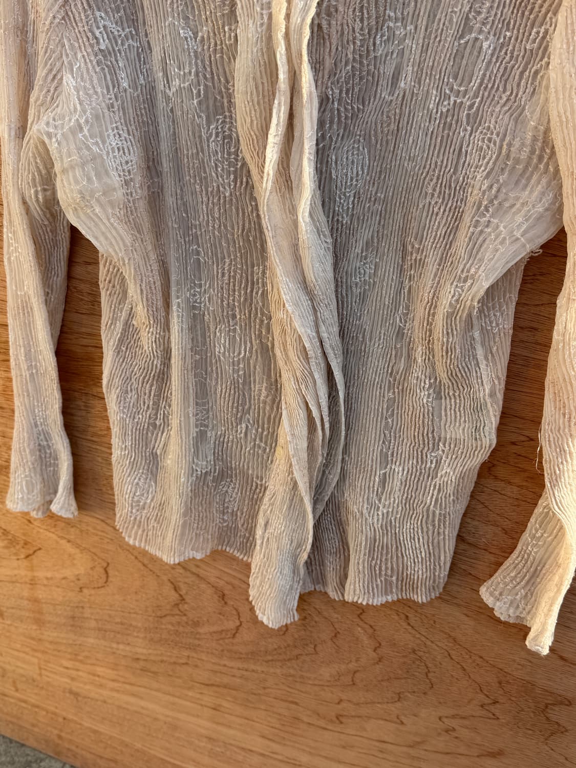 이세이미야케 fete 플로럴 플리츠 가디건 상품이미지4