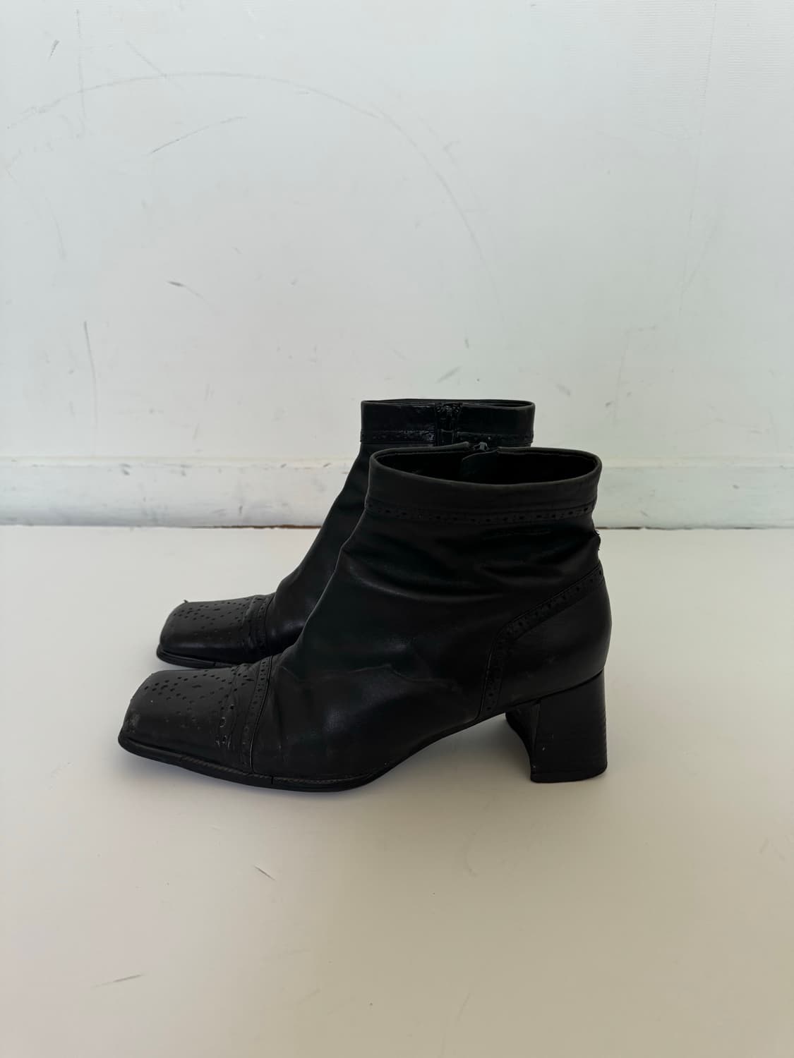 빈티지 스퀘어 앵클부츠 상품이미지4