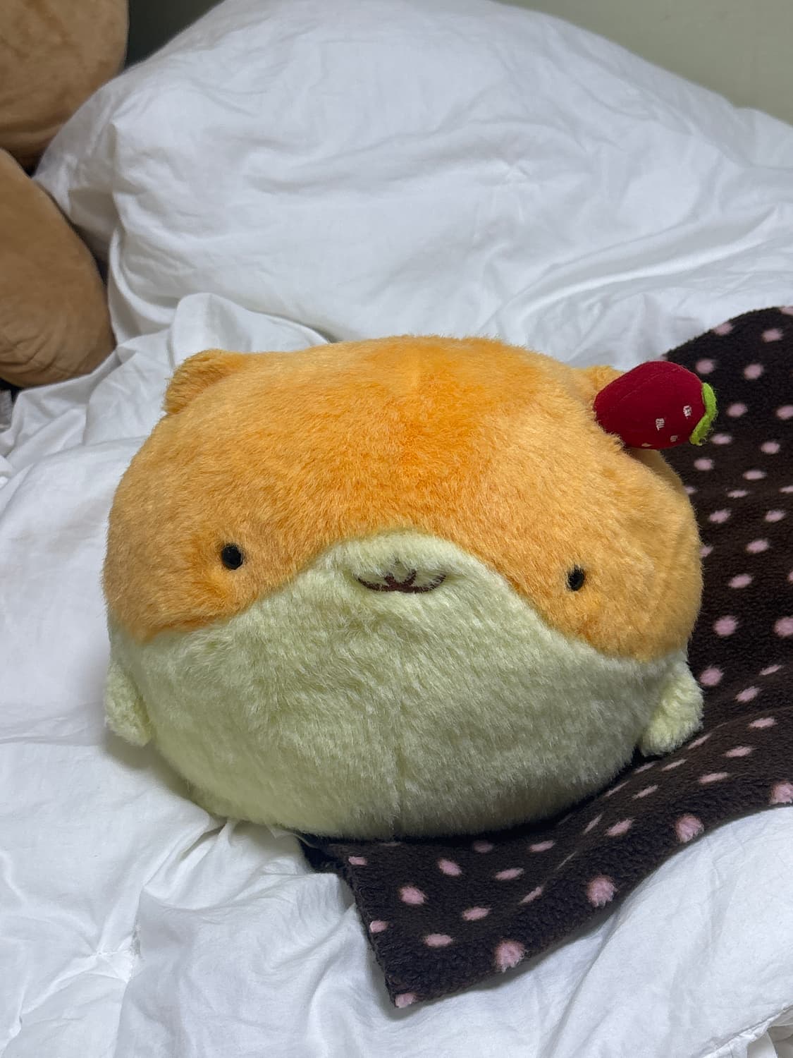 고전 희귀 중대형 딸기 햄마로 인형 🍓 상품이미지1