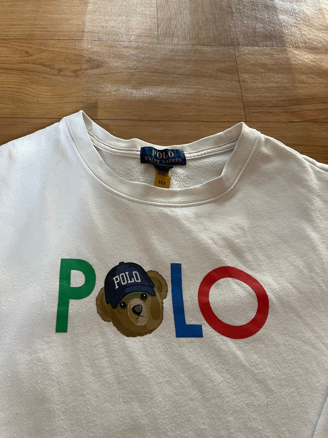 폴로 랄프로렌 정품 보이즈XL 18-20 곰돌이 맨투맨 상품이미지2
