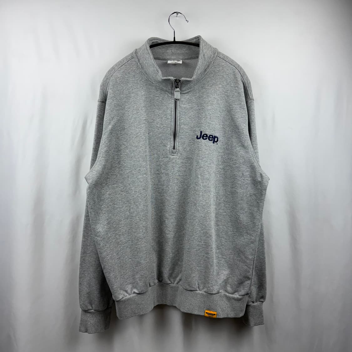 (XL) 지프 하프집 맨투맨 그레이 상품이미지2