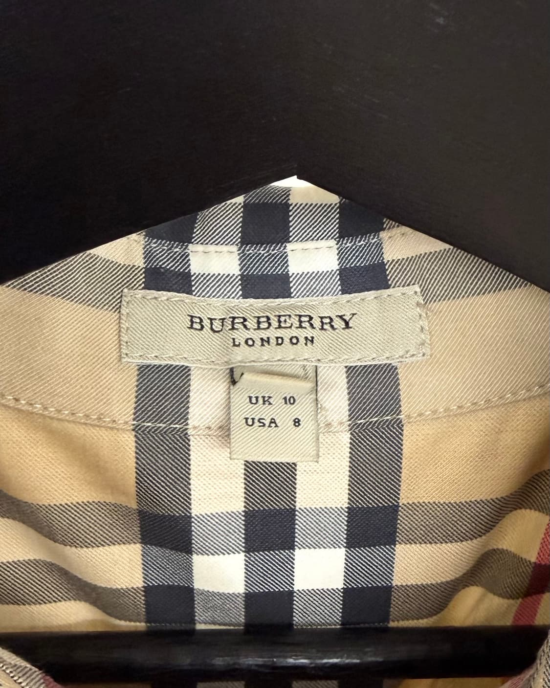 버버리 체크 코튼 셔츠 드레스 상품이미지7