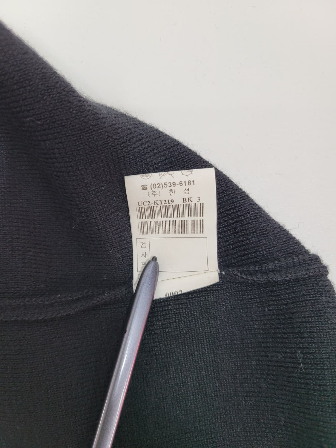 TIME 한섬 타임 옴므 반팔 카라 니트 / 남 105 블랙
 상품이미지9