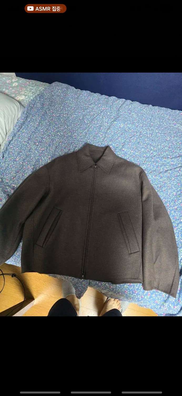 쿠어 MTR 핸드메이드 플리츠 자켓(멜란지 브라운) 상품이미지1