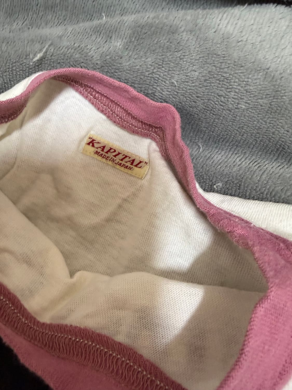 [1] 캐피탈 kapital 화이트 하드레인 프린팅 반팔 티셔츠 상품이미지4