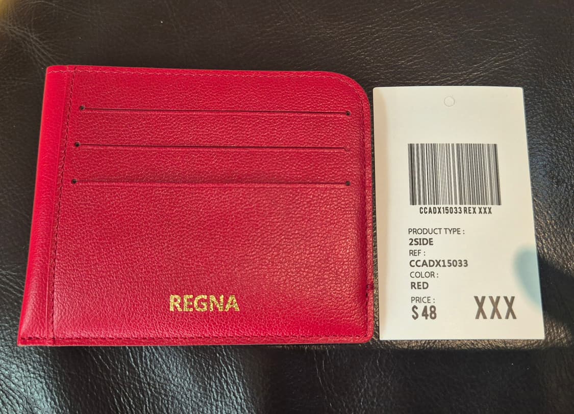 REGNA 가죽 카드지갑 새상품 상품이미지1