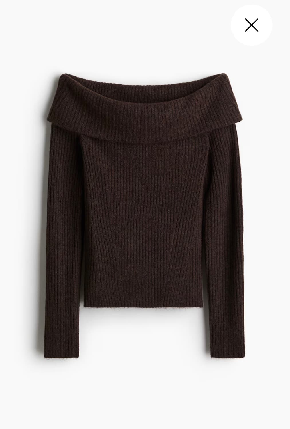 H&M 립 니트 오프숄더 탑 상품이미지1
