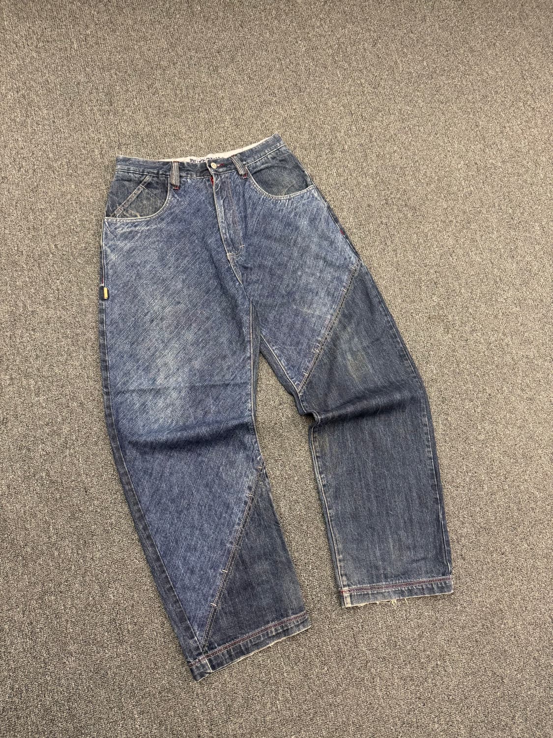 32) 팻 팜 빈티지 올드스쿨 뒷포켓 프린팅 힙합팬츠 상품이미지1