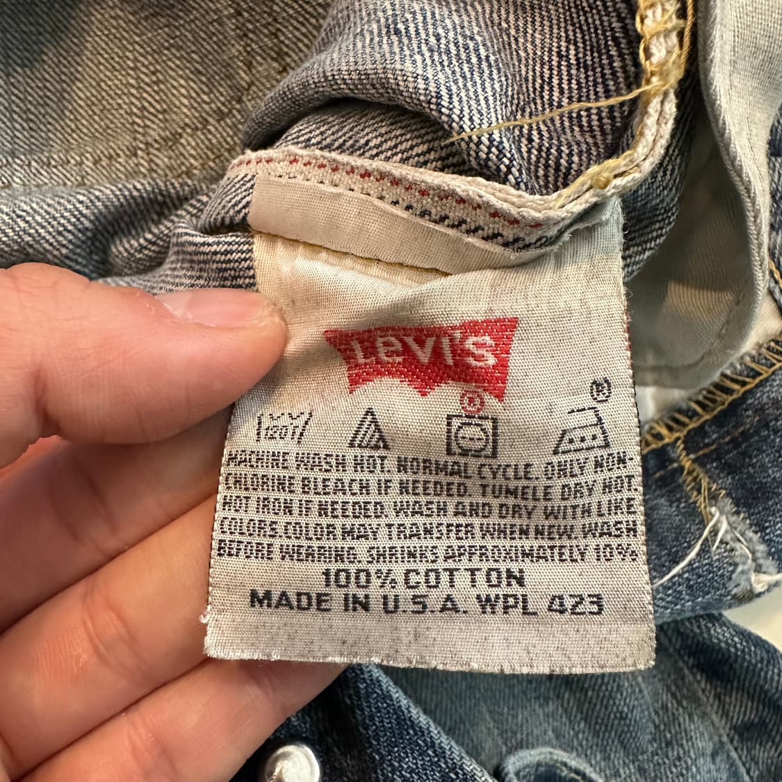 90s USA LVC 리바이스 501-0657 데님 팬츠 상품이미지6