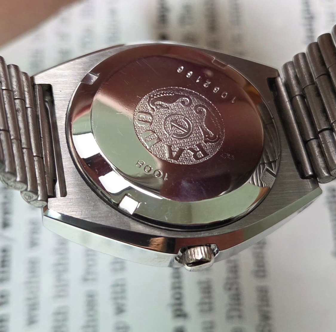 레어] 빈티지 라도 콘웨이 데이데이트 투톤 브라운 오토매틱 브레이슬릿 v 상품이미지7