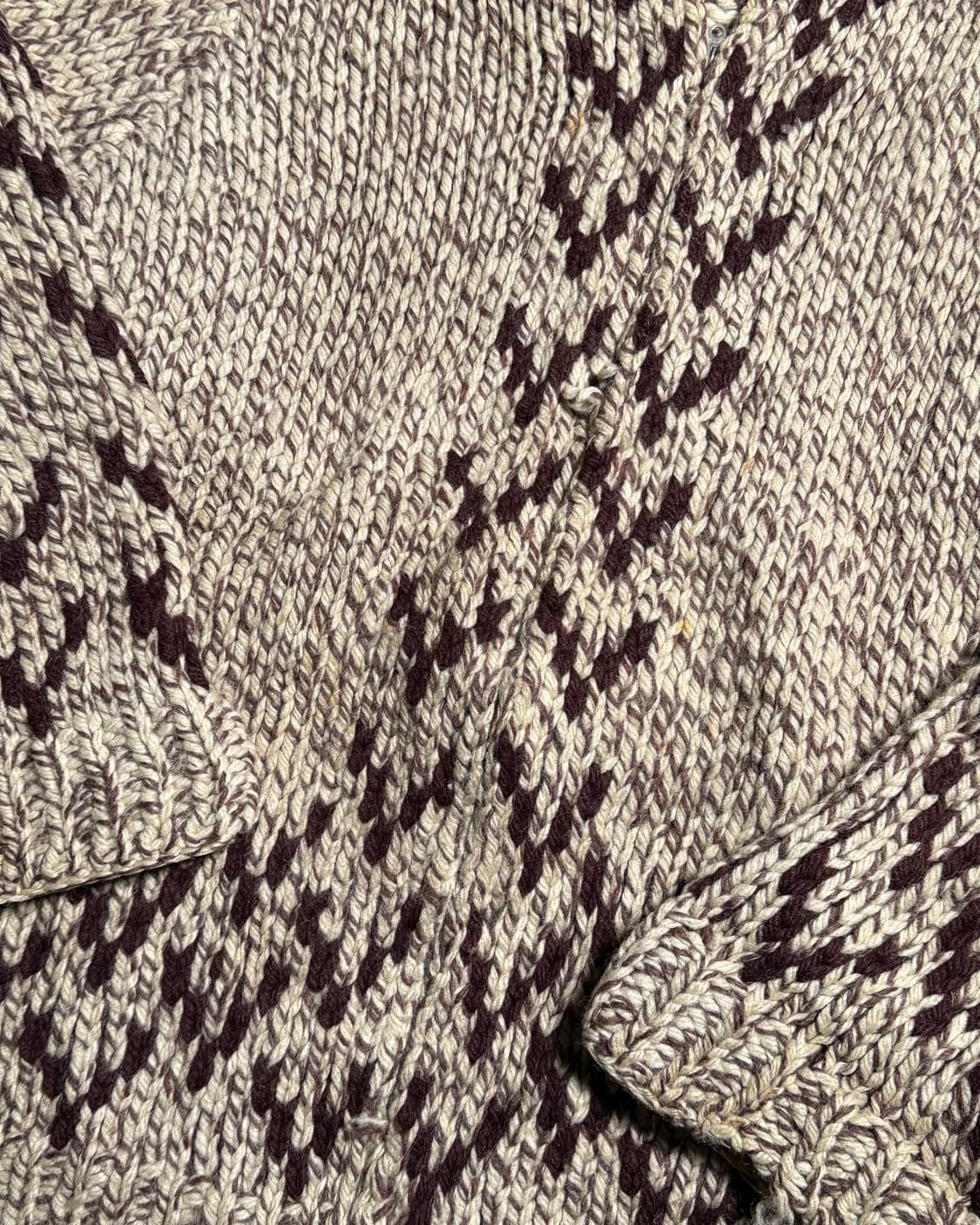 (60‘s 라이트닝 지퍼) 빈티지 코위찬 스웨터 105 상품이미지3