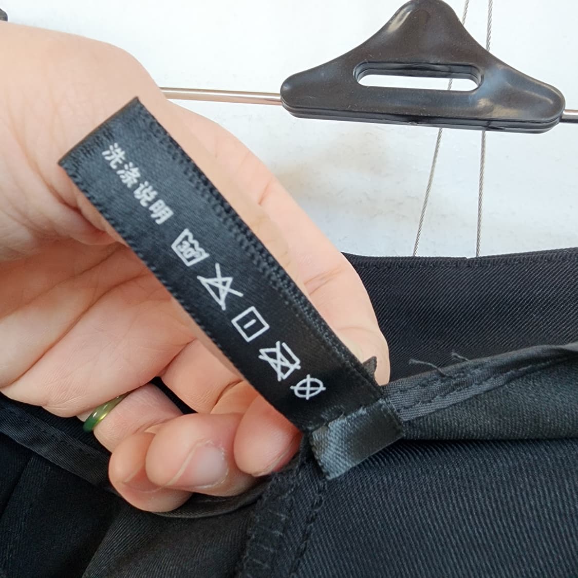 명품 블랙 금장 버클 와이드 슬랙스 상품이미지9