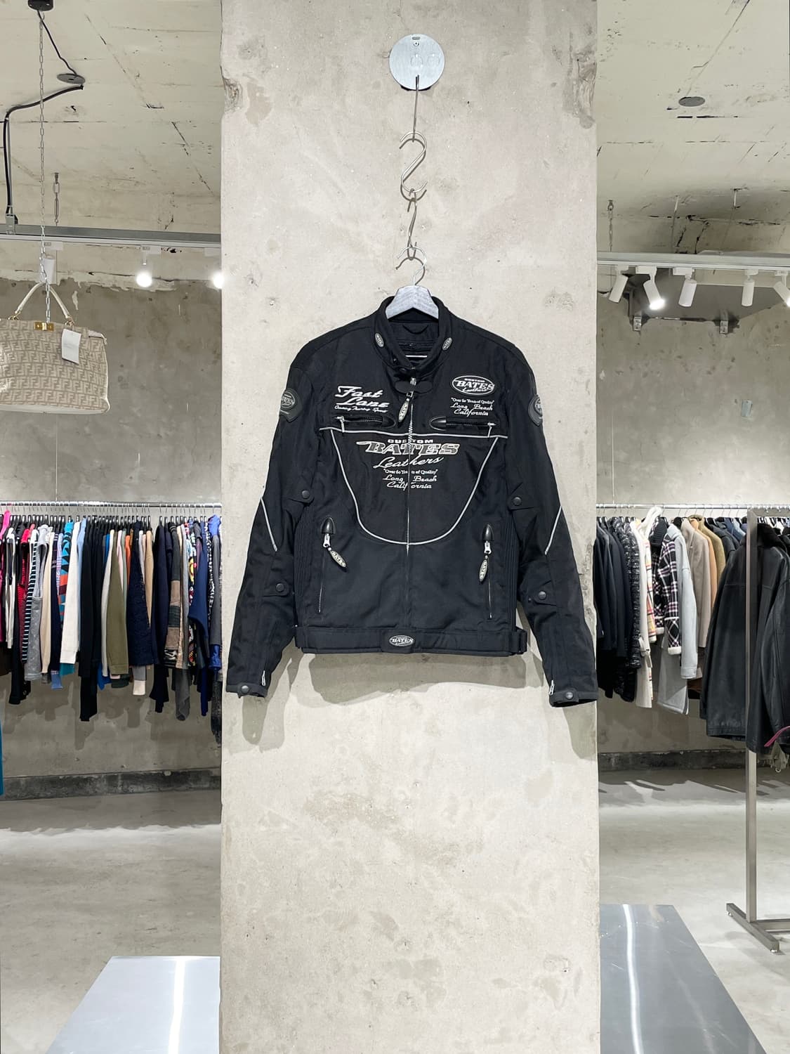 베이츠 블랙 모터사이클 레이싱 자켓 상품이미지1