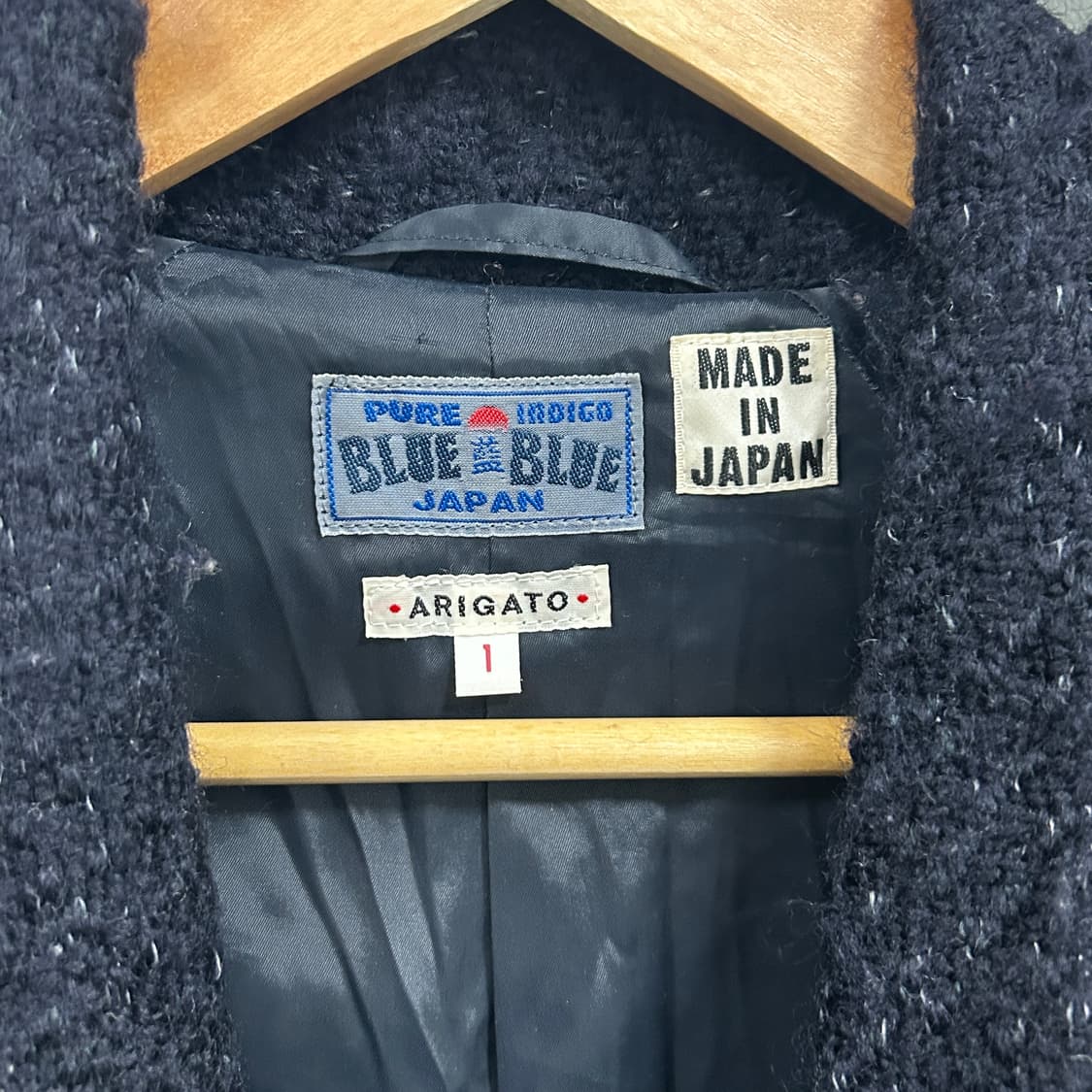 블루블루 재팬 울 인디고 코트 상품이미지7