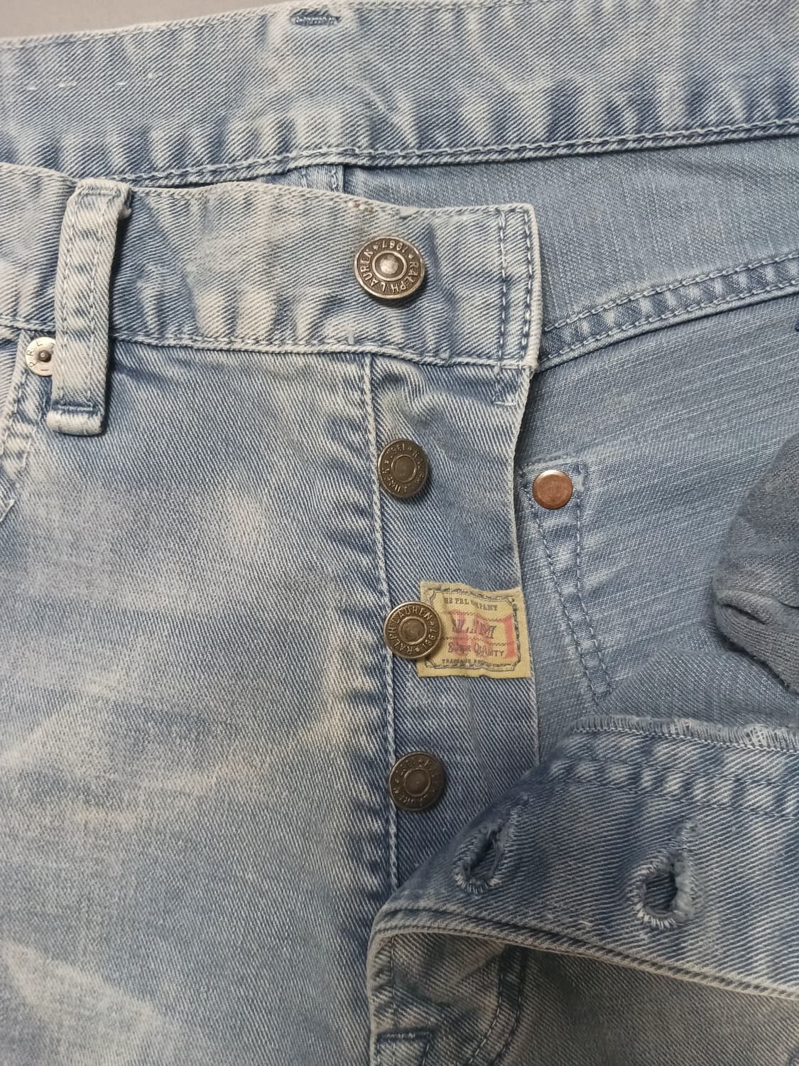 [32] 폴로 랄프로렌 스톤워싱 스티치덧댐 스트레이트진 청바지 상품이미지6