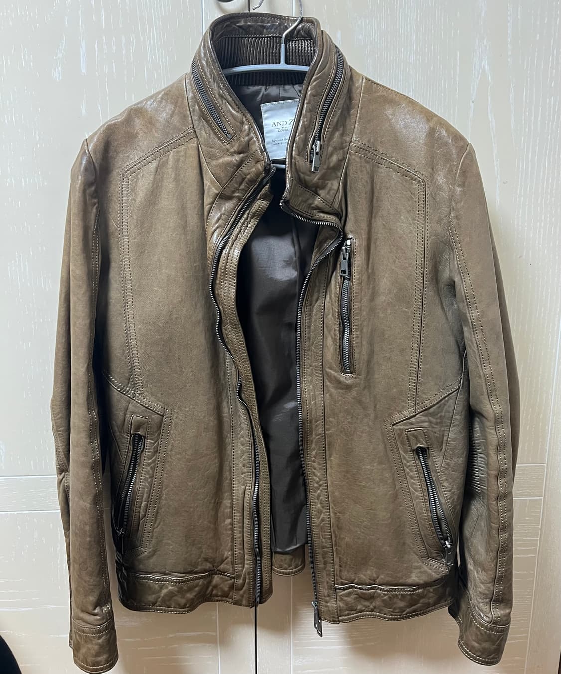 지오지아 남성 양가죽 자켓 슬림핏 106-175 상품이미지1