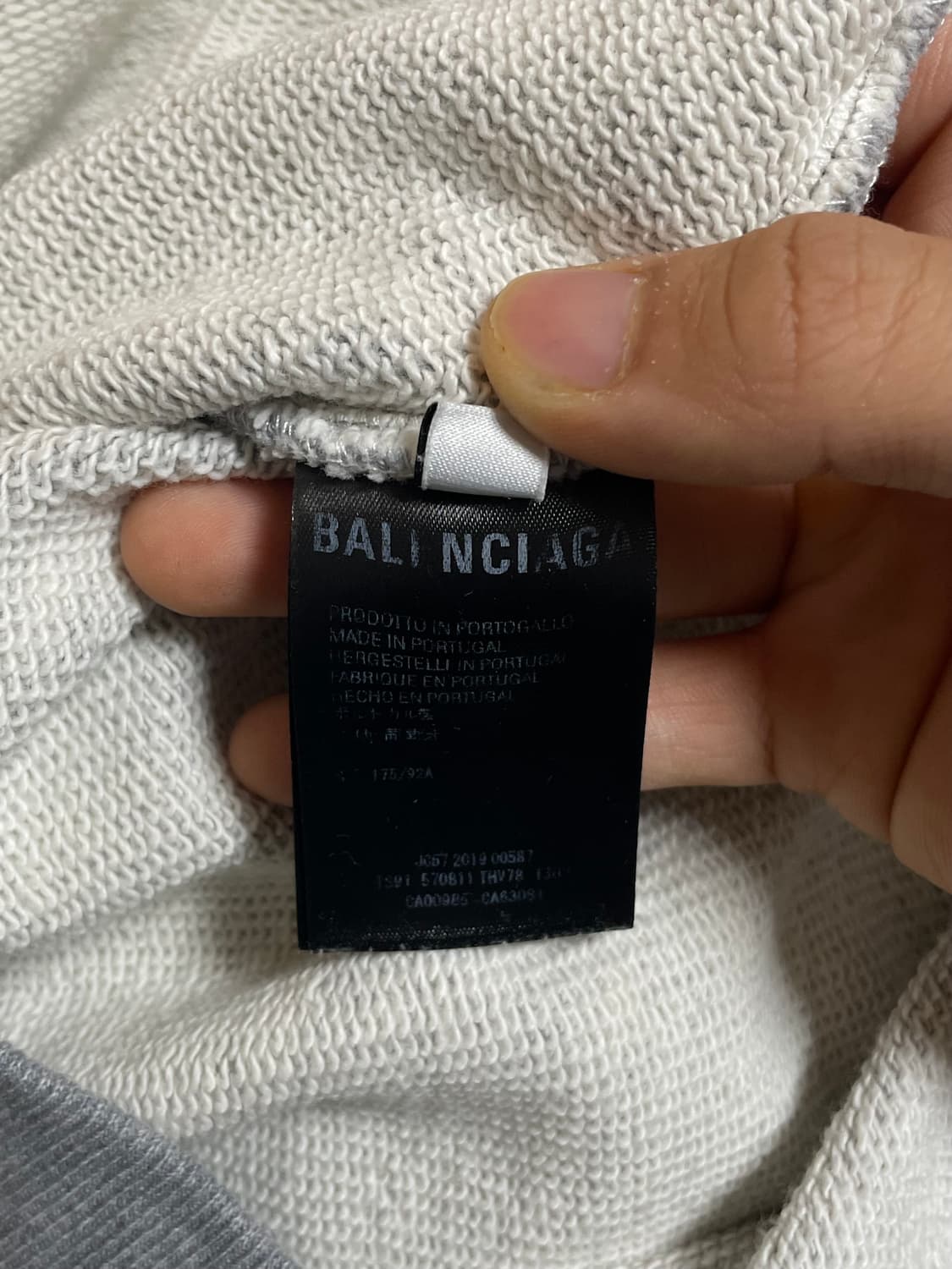 발렌시아가 BB로고 후드티 그레이 [S] 상품이미지7