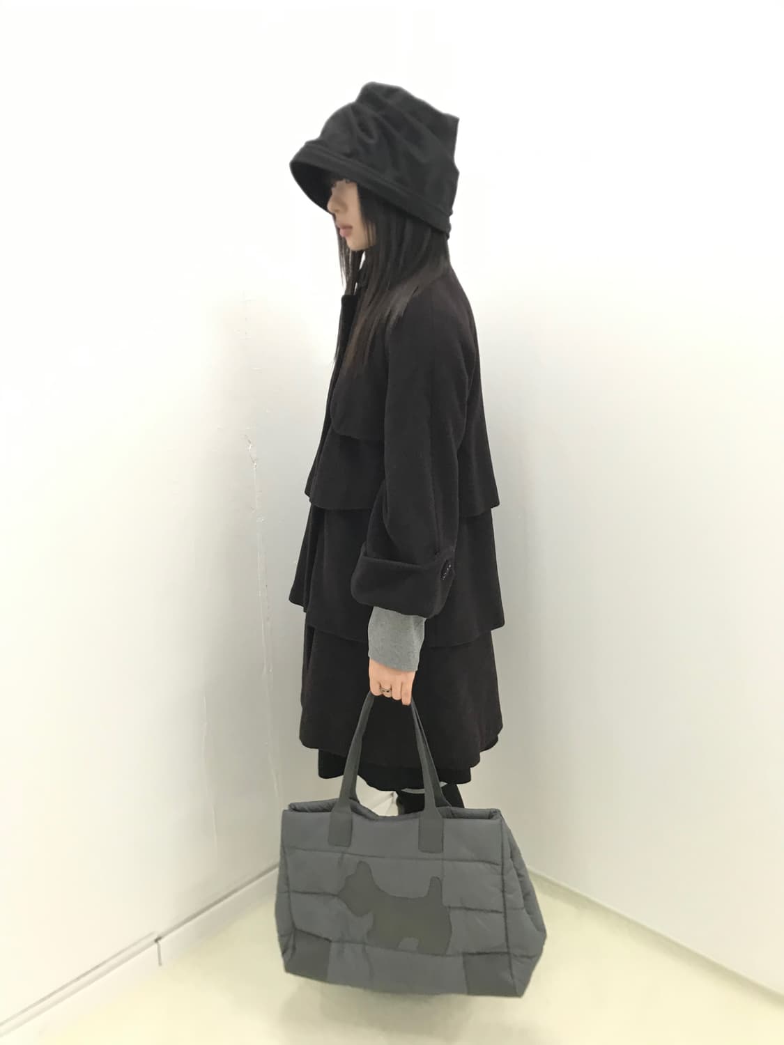 Layered cancan babydoll wool coat 상품이미지8