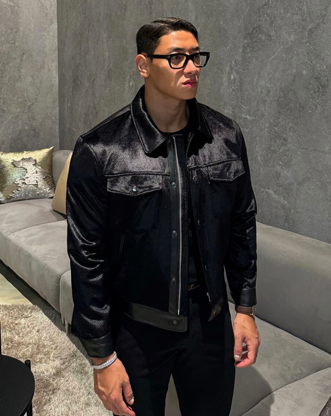 라피나토 벨벳 트러커 자켓 50사이즈 상품이미지1