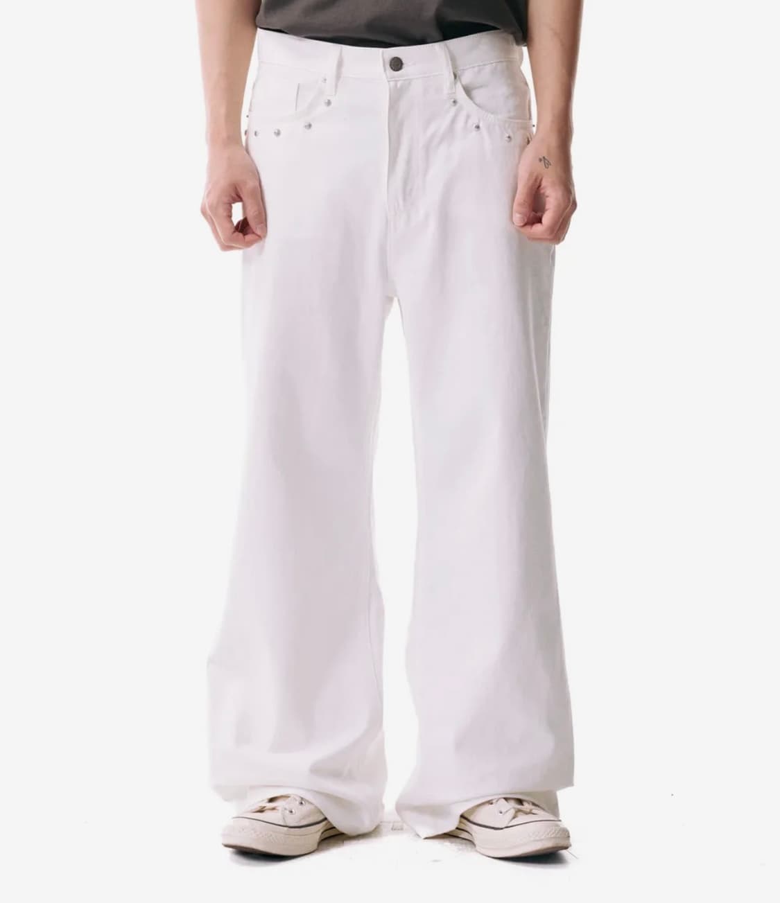 아캄 멀티 스터드 코튼 팬츠 1사이즈 상품이미지2